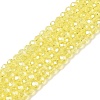 Electroplate Glass Beads Strands EGLA-A044-T4mm-A29-1