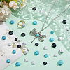 108Pcs 9 Styles Dyed Synthetic Turquoise Cabochons TURQ-PH0001-17-4