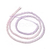 Transparent Gradient Color Glass Beads Strands GLAA-H021-01A-08-4