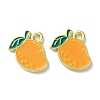 Fruit Alloy Enamel Charms PALLOY-S058-01LG-29-1
