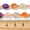 Natural Amethyst & Rose Quartz & Prehnite & Citrine Beads Strands G-N342-35-4