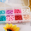 400Pcs 8 Colors Handmade Polymer Clay Beads CLAY-PJ0001-01-20