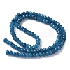 Dyed Natural Malaysia Jade Rondelle Beads Strands G-E316-2x4mm-54-4