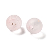 Frosted Transparent Acrylic Beads OACR-F013-12C-2