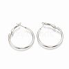 Tarnish Resistant 304 Stainless Steel Hoop Earrings STAS-S078-07-30mm-1