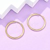 Ion Plating(IP) 304 Stainless Steel Huggie Hoop Earrings EJEW-F111A-25mm-G-5