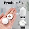20Pcs PP Plastic Toilet Bolt Caps FIND-CN0001-92-2