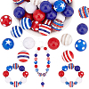   1 Set Mixed Style Acrylic Round Beads Sets SACR-PH0001-52F-1