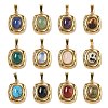 Natural & Synthetic Mixed Stone Pendants STAS-D209-01G-1