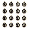 Golden Plated Alloy Charms LS-ENAM-S118-02B-2