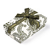 Flower Printed Cardboard Jewelry Boxes CBOX-T006-07B-2