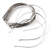 30Pcs 3 Styles Hair Accessories Iron Hair Band Findings OHAR-TA0001-08A-2