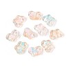 Spray Painted Transparent Acrylic Beads OACR-N149-01I-1