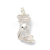 Natural Rose Quartz Pendants PALLOY-JF02086-04-2