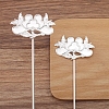 Flower Alloy Hair Stick Finding PW-WG0A83D-01-1