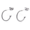 Non-Tarnish 316 Surgical Stainless Steel Stud Earrings EJEW-N097-054P-3