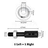 2 Bags 2 Styles Steel Spindle Adapters FIND-AR0006-44-2