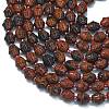 Natural Mahogany Obsidian Beads Strands G-K389-D26-01-3