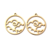 201 Stainless Steel Pendants STAS-WH0027-42G-2