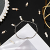 12Pcs 4 Styles Natural Pearl Two Sides Polished Charms PALLOY-FH00088-4