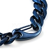 304 Stainless Steel Cuban Link Chain Bracelets for Men BJEW-B102-03BL-3