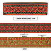 7M Flat Ethnic Style Polyester Rhombus Ribbon OCOR-WH0082-131-2
