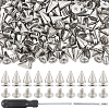 100 Bags Alloy Spiked Cone Rivets for Bag Decoration FIND-CL0002-06P-1