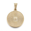 304 Stainless Steel Coin Pendants X-STAS-F183-01G-A-2