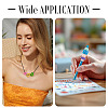 50Pcs 5 Styles UV Plating Opaque Acrylic Beads PACR-TA0001-31H-10