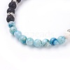 Natural Hemimorphite Stretch Bracelets BJEW-JB03739-02-2