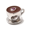 925 Sterling Silver Enamel European Beads STER-Z013-07P-08-1