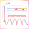 Polyester Grosgrain Ribbon OCOR-WH0105-090A-2