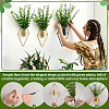 8Pcs 2 Styles Rhombus Iron Wall-mounted Vase AJEW-DR0002-97-6