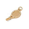 304 Stainless Steel Micro Pave Cubic Zirconia Pendants STAS-D305-02G-A-2