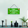 Natural Wood Hanging Wall Decorations HJEW-WH0015-072-7