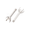 304 Stainless Steel Stud Earring Findings STAS-B091-02B-03P-2