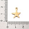 Ion Plating(IP) 201 Stainless Steel Charms STAS-A101-01C-03G-3