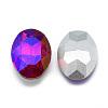 Pointed Back Glass Rhinestone Cabochons RGLA-T018-10x14mm-03-2