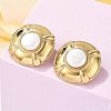 304 Stainless Steel Stud Earrings EJEW-S246-03G-2