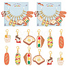 Food Pendant Stitch Markers HJEW-AB00317-1