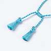 Polyester DIY Braided Bracelet Making MAK-K018-A05-2