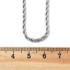 Non-Tarnish 304 Stainless Steel Rope Chain Necklaces X-NJEW-F226-03P-03-2