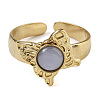 Synthetic Blue Lace Agate Finger Rings RJEW-U027-05G-05-2