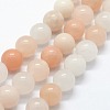 Natural Pink Aventurine Beads Strands X-G-I199-22-8mm-1