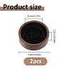 Round Wood Commemorative Coin Storage Plate AJEW-WH0886-21B-2