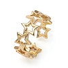 Adjustable Brass Cuff Rings X-RJEW-G105-03G-1