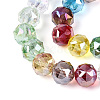AB Color Plated Transparent Glass Round Beads Strands EGLA-T029-8mm-12T-01-3