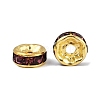 Brass Grade A Rhinestone Spacer Beads RSB038NF-16G-3