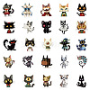 50Pcs Gothic PVC Self-Adhesive Stickers PW-WG18F9C-01-3