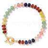 Natural Mixed Gemstone Beads Stretch Bracelets PW-WG8CB33-03-1